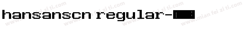 hansanscn regular字体转换